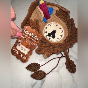 Rare cuckoo clock Folkmanis Puppet new